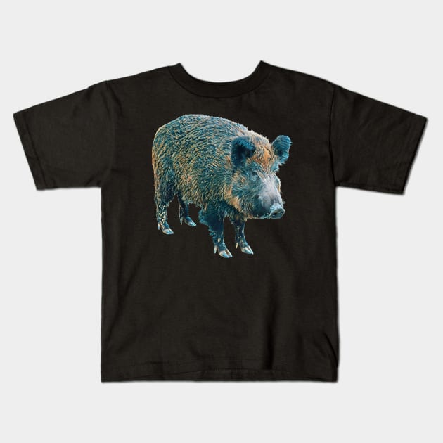 Boar - Woodland Themed Kids Room, Funny Gifts For Forester, Cute Animals Kids T-Shirt by Shirtsmania